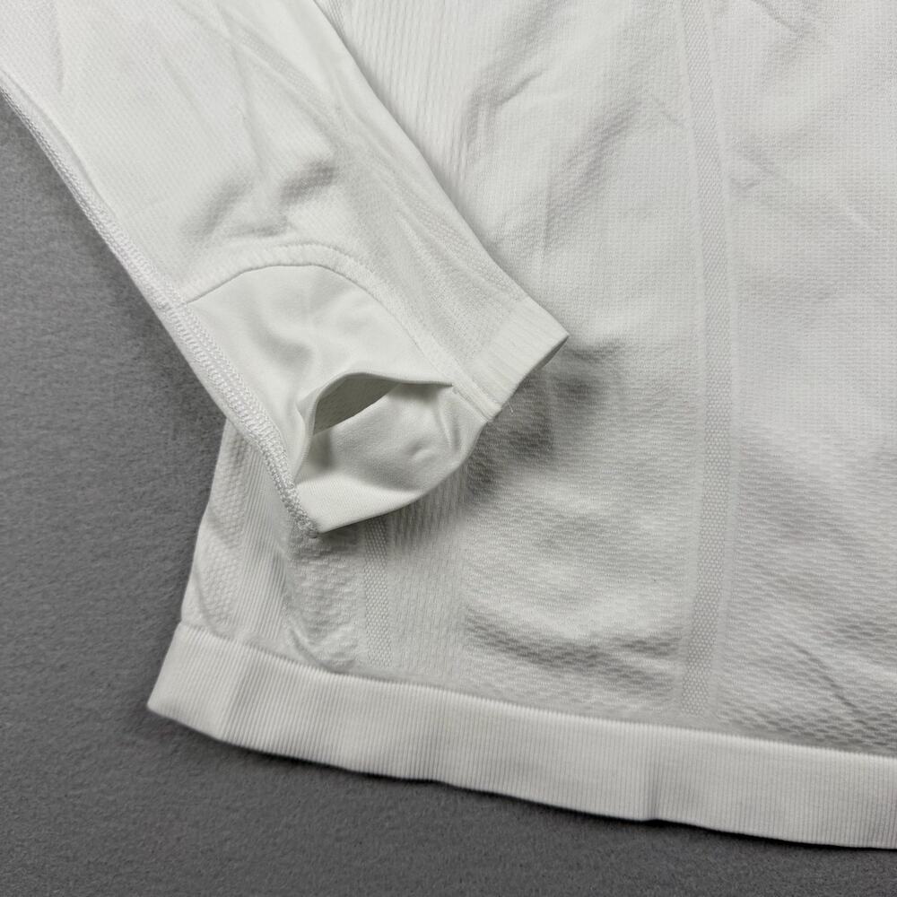 Athleta White Seamless Long Sleeve Active Top Medium - Picture 4 of 5